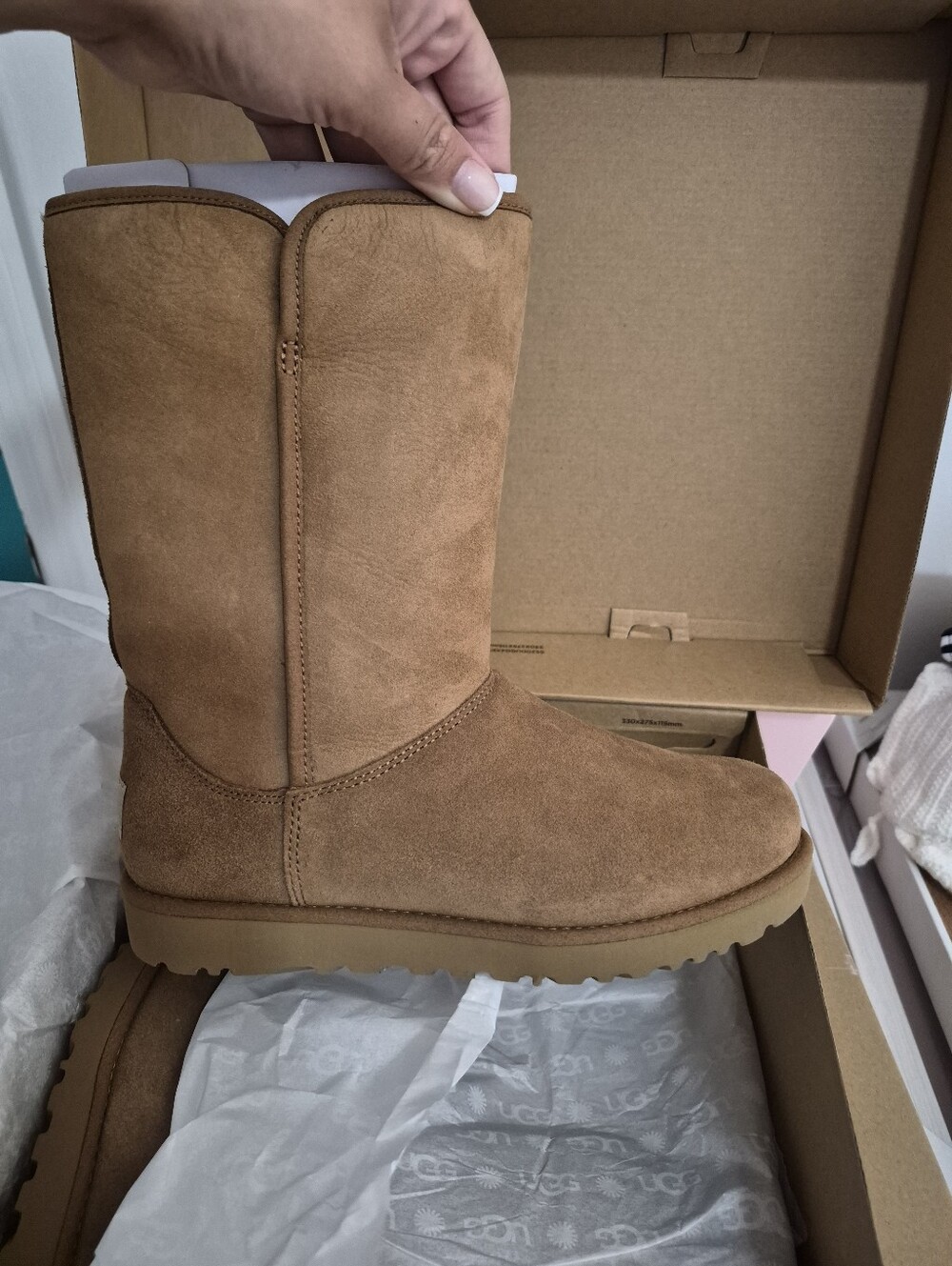 UGG Classic Tall Suede Winter Boot - Chestnut Brown